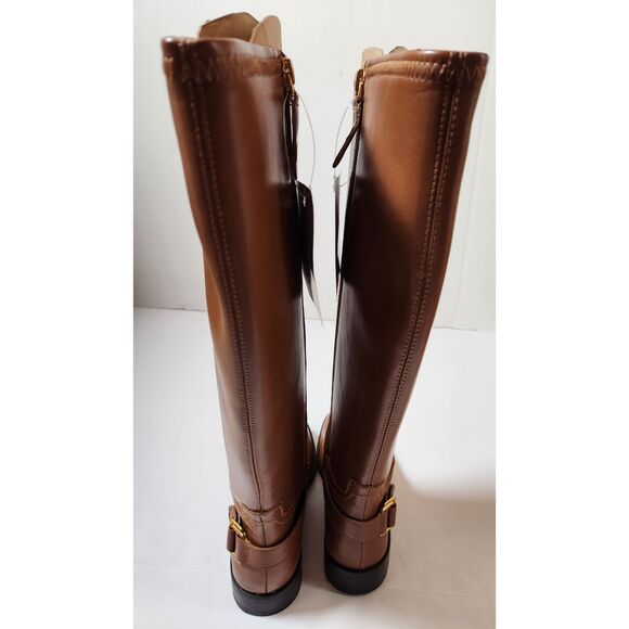 Franco Sarto Merina Riding Boots – Women’s 6 – Wide Calf – Cognac Brown - Picture 3 of 11